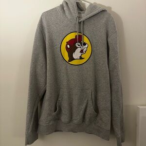 Gray Buc-ee’s Graphic Hoodie